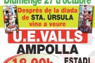 Canvi d'horari de la UE Valls-Ampolla per la diada de Santa Úrsula