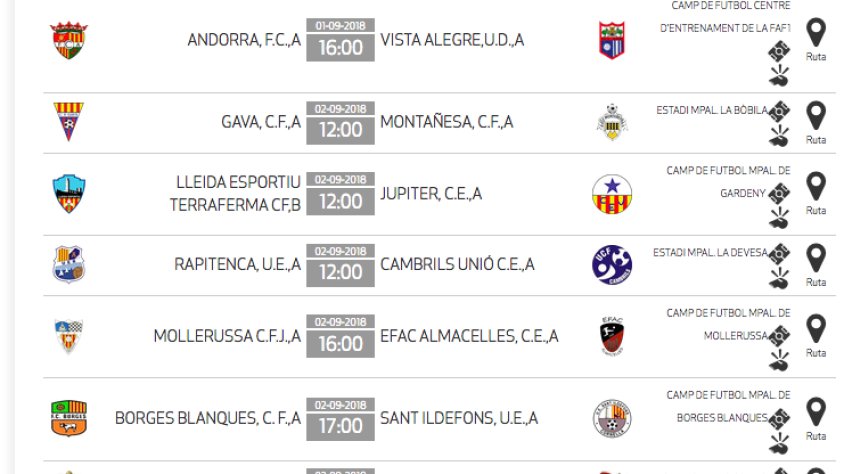 La #1cat2 ja coneix el calendari