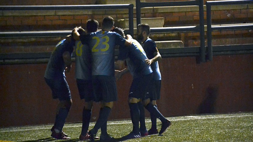 Celebració del 2-0, obra de Rosinés