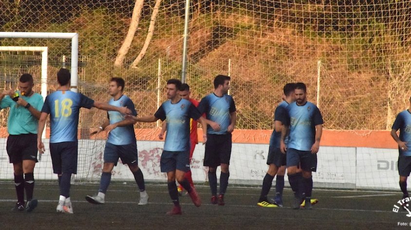 Celebració del gol de l'empat per l'Atlètic