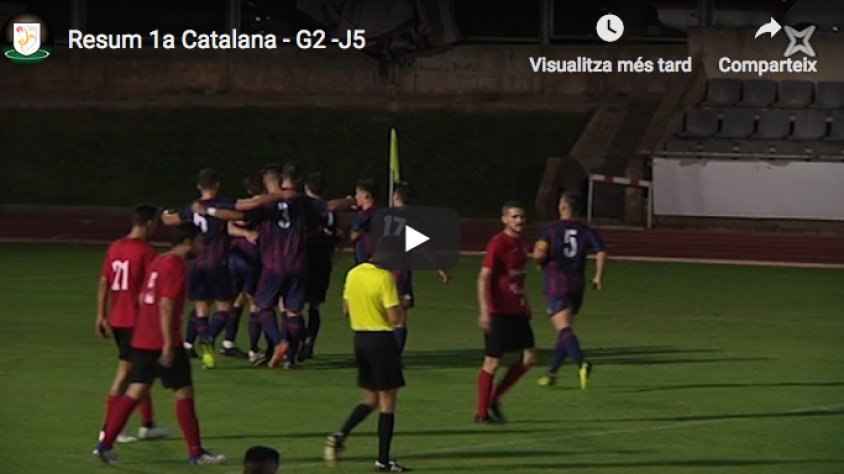 Ja podeu veure els gols de la jornada 5 d'#1cat2