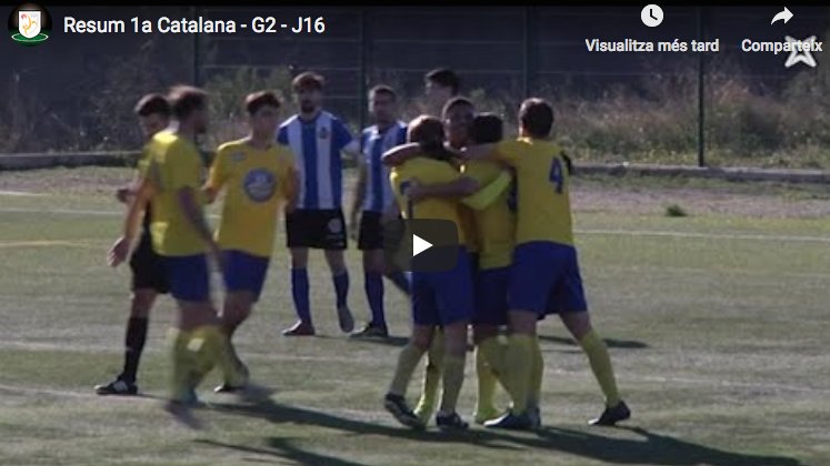 Mireu els gols de la jornada 16 d'#1cat2