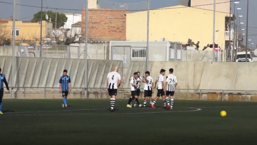 Una de les celebracions dels gols del Falset