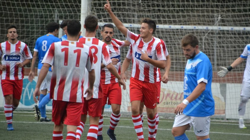Joel Marigot, protagonista del partit amb 3 gols