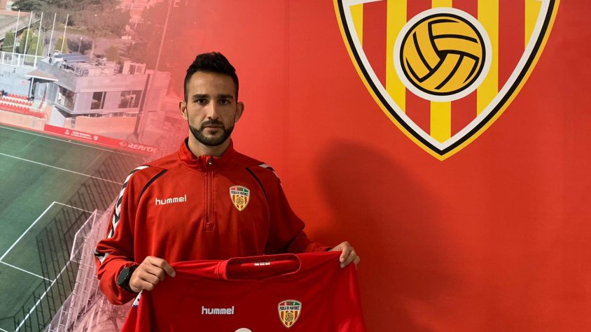 Dani Vidal, amb la samarreta de la Pobla de Mafumet