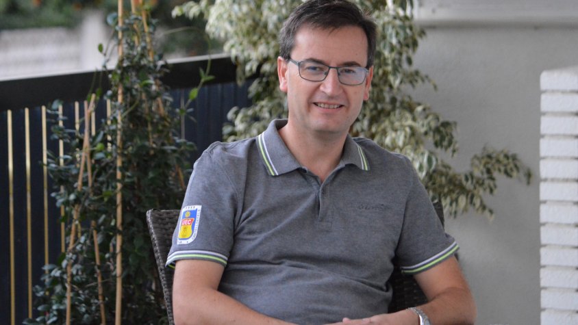 Adolfo Borgoñó, president de la UE Castelldefels i cara visible de la plataforma