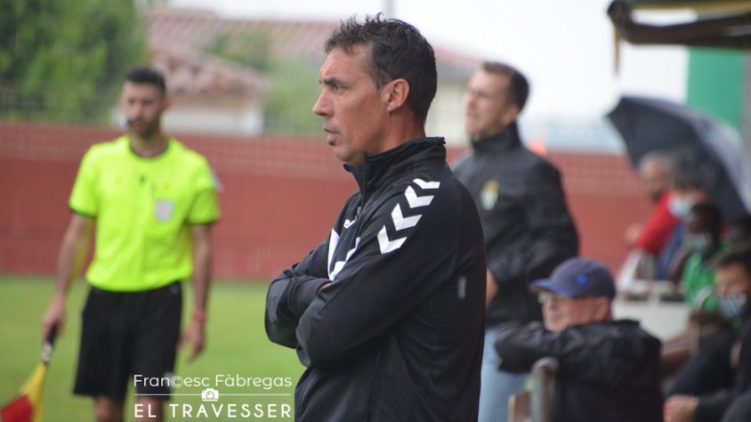 Joan Pallarès en el partit davant del Peralada