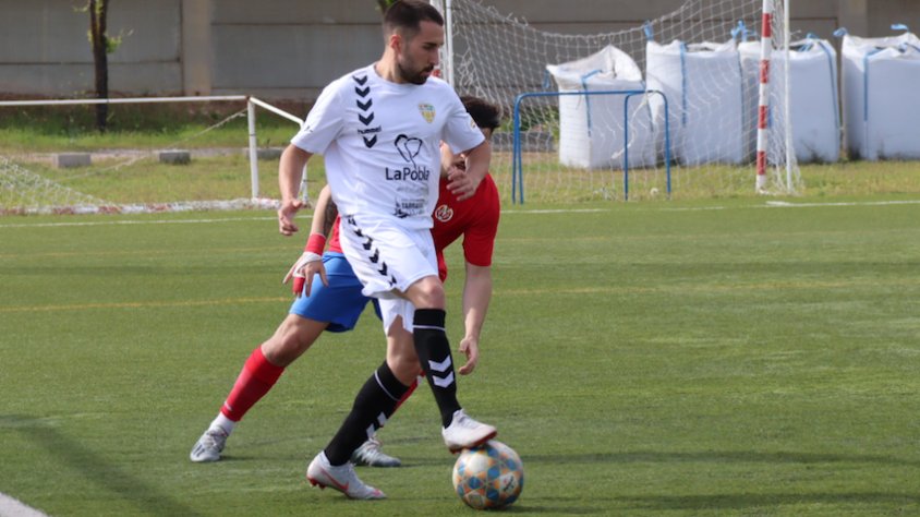 Genis Vidal, amb la samarreta de la Pobla B