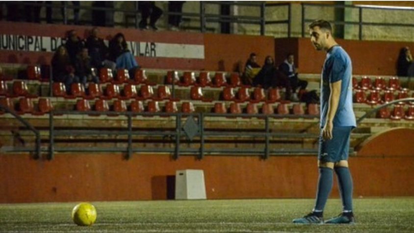 Silva, en l'etapa a l'Atlètic de Valls