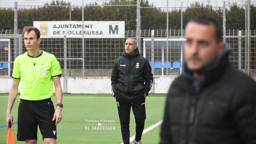 Manel Cazorla durant el partit contra el Mollerussa