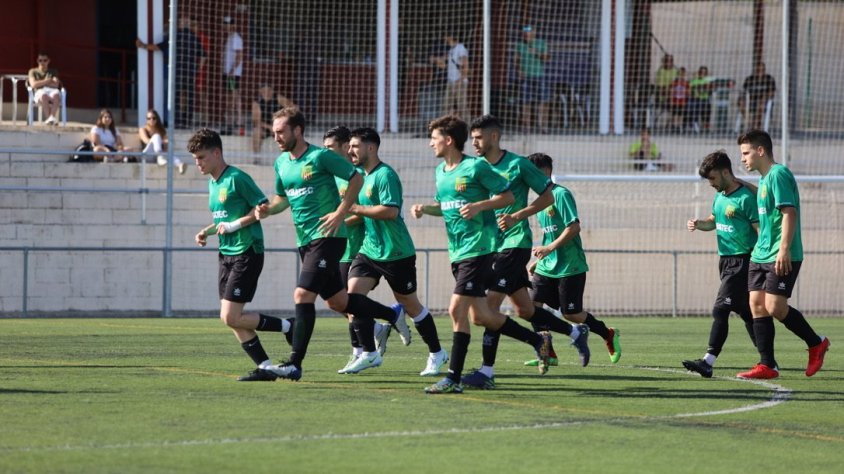 Imatge d'un partit del CF Calafell la passada temporada