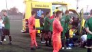 Suspès el Camp Clar-Mont-roig: un jugador perd el coneixement i es viuen moments de tensió
