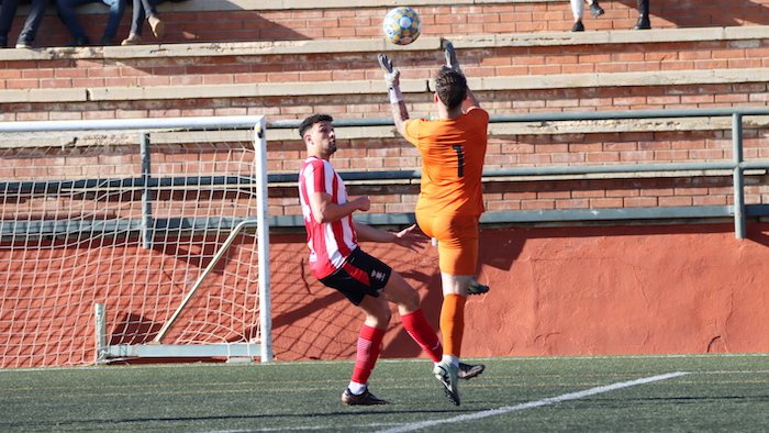 Hicham, en una acció davant del Santboià, el passat diumenge