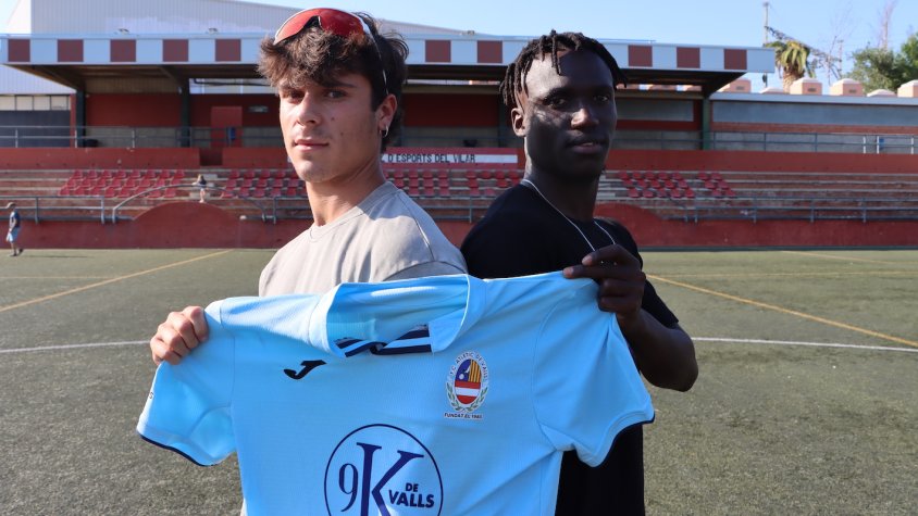 Nil Duran i Diouf Abdou, els primers reforços de l'Atlètic de Valls 2024-2025