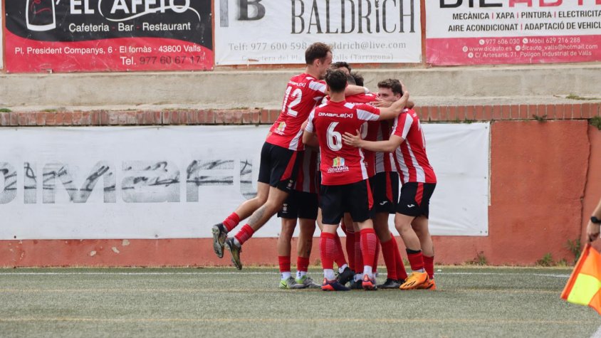 La UE Valls goleja el Vilafranca (3-0)