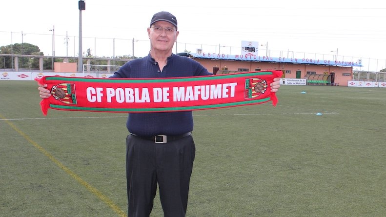 Pep Casas, el primer cap de premsa del CF Pobla de Mafumet ja és etern